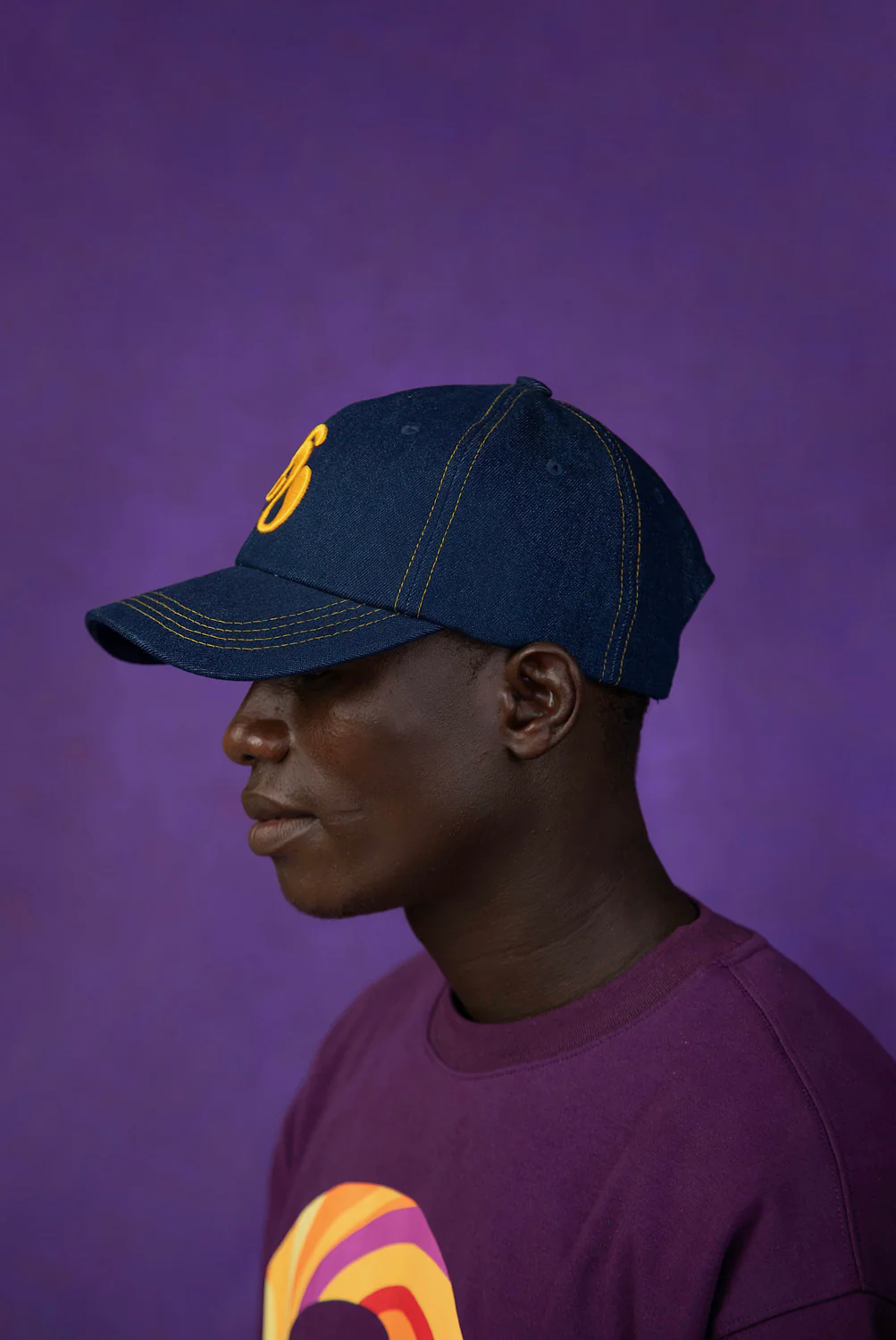 Kai Denim Logo Embroidered Cap - Image 2