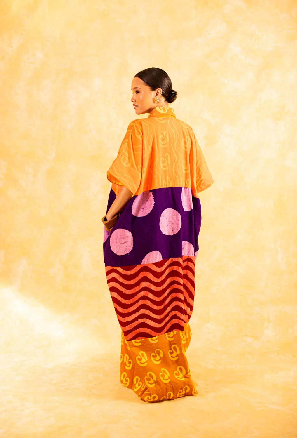 KAI x DYE LAB Agbada - Orange - Image 3