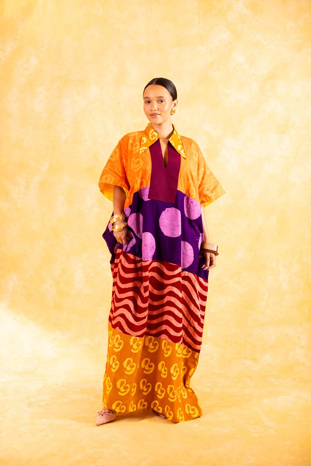 KAI x DYE LAB Agbada - Orange - Image 4