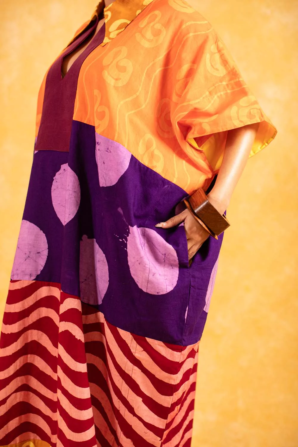 KAI x DYE LAB Agbada - Orange - Image 7