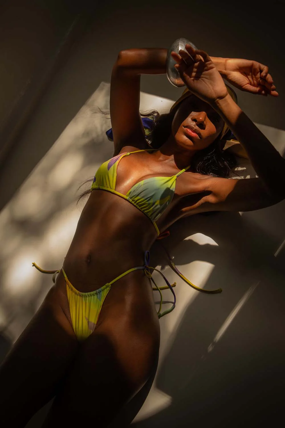 Kaikini String Printed Bikini Top - Ayo Print - Image 10