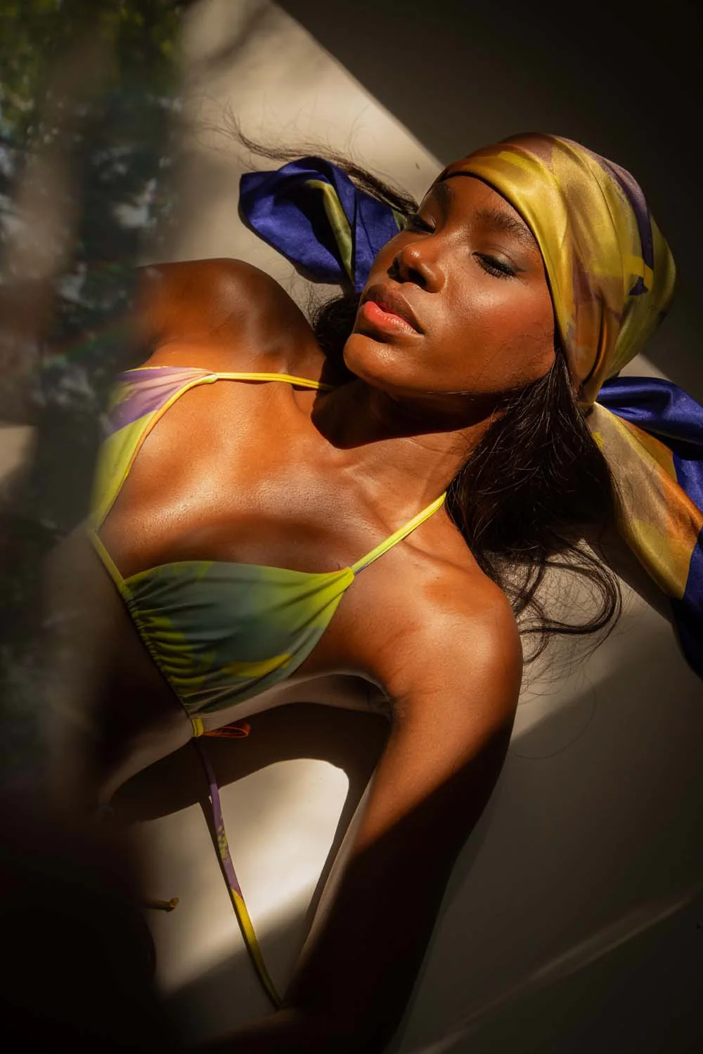 Kaikini String Printed Bikini Top - Ayo Print - Image 4