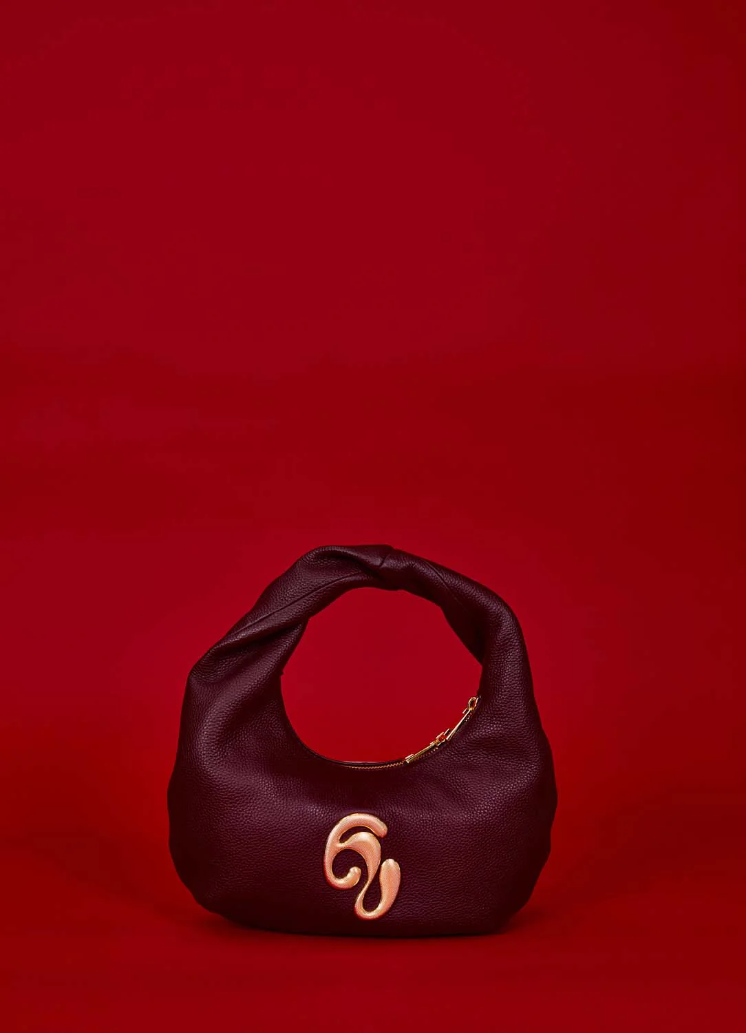Little London Leather Mini Handbag - Burgundy - Image 3