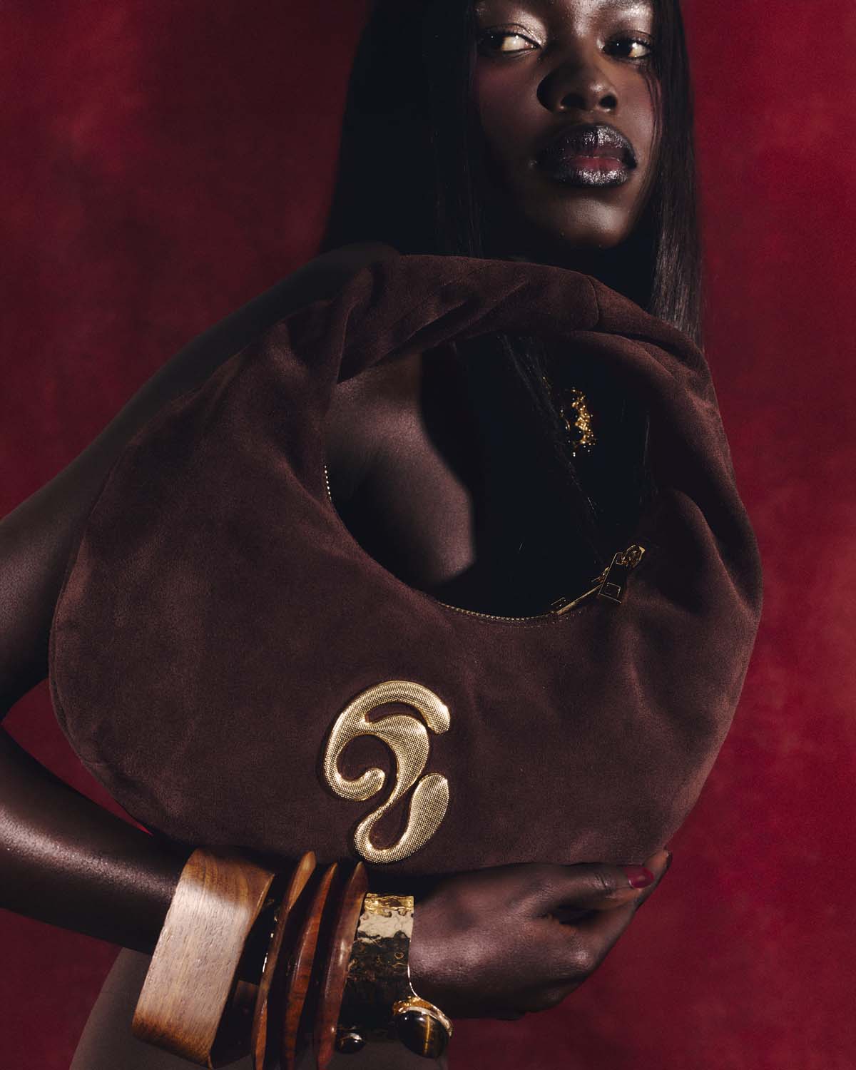 Little London Suede Mini Handbag - Chocolate Brown - Image 10