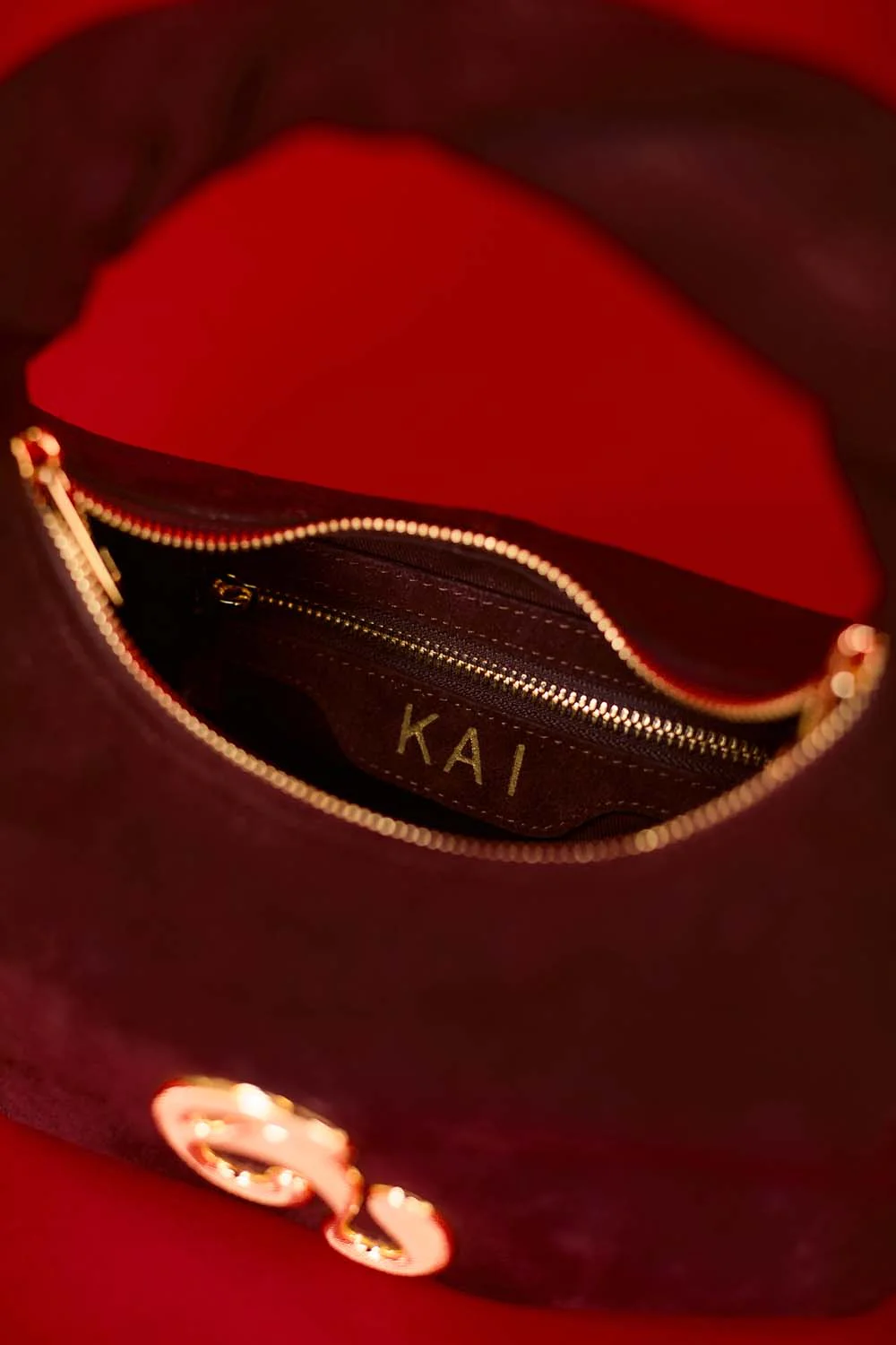 Little London Suede Mini Handbag - Chocolate Brown - Image 7