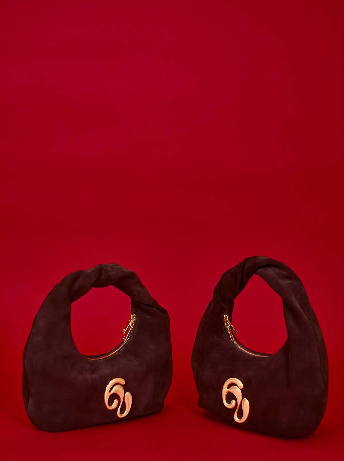 Little London Suede Mini Handbag - Chocolate Brown - Image 8