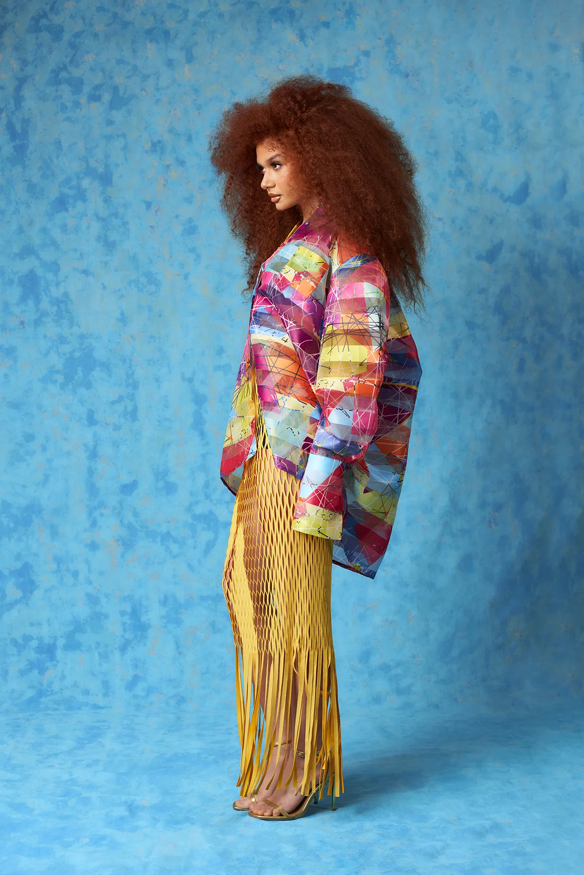Muwa Oversized Long Sleeve Shirt- Technical Organza - Image 4