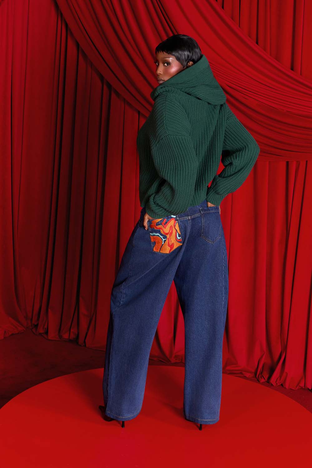 Nori Hooded Cardigan - Forest Green - Image 4