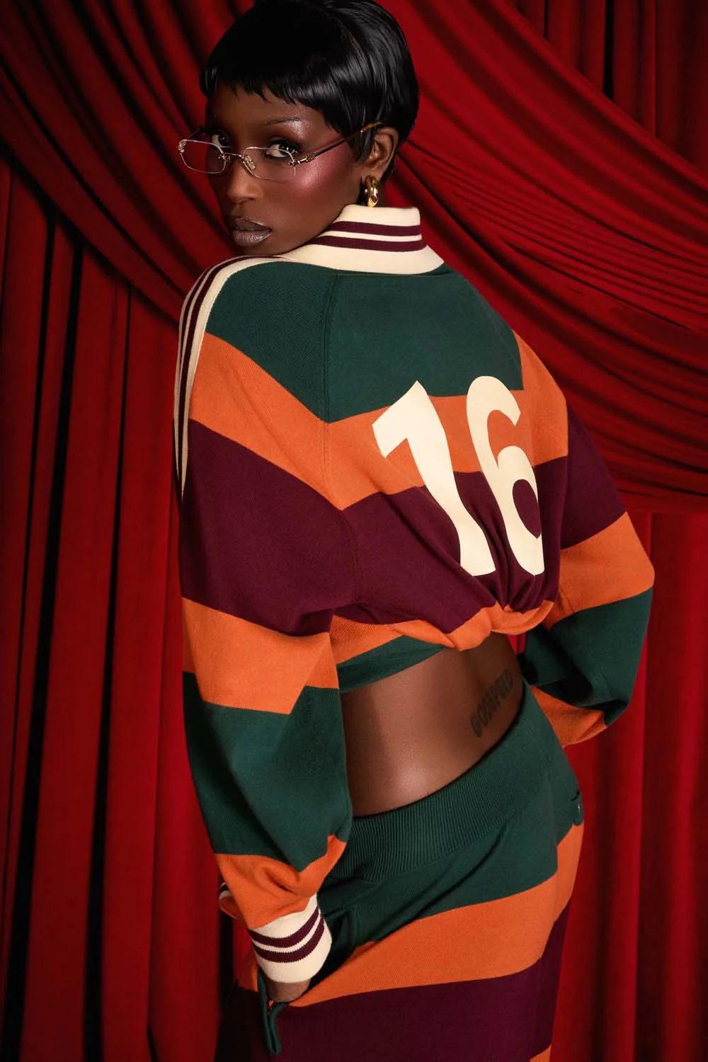 Rafa Striped Long Sleeve Rugby Shirt - Image 5