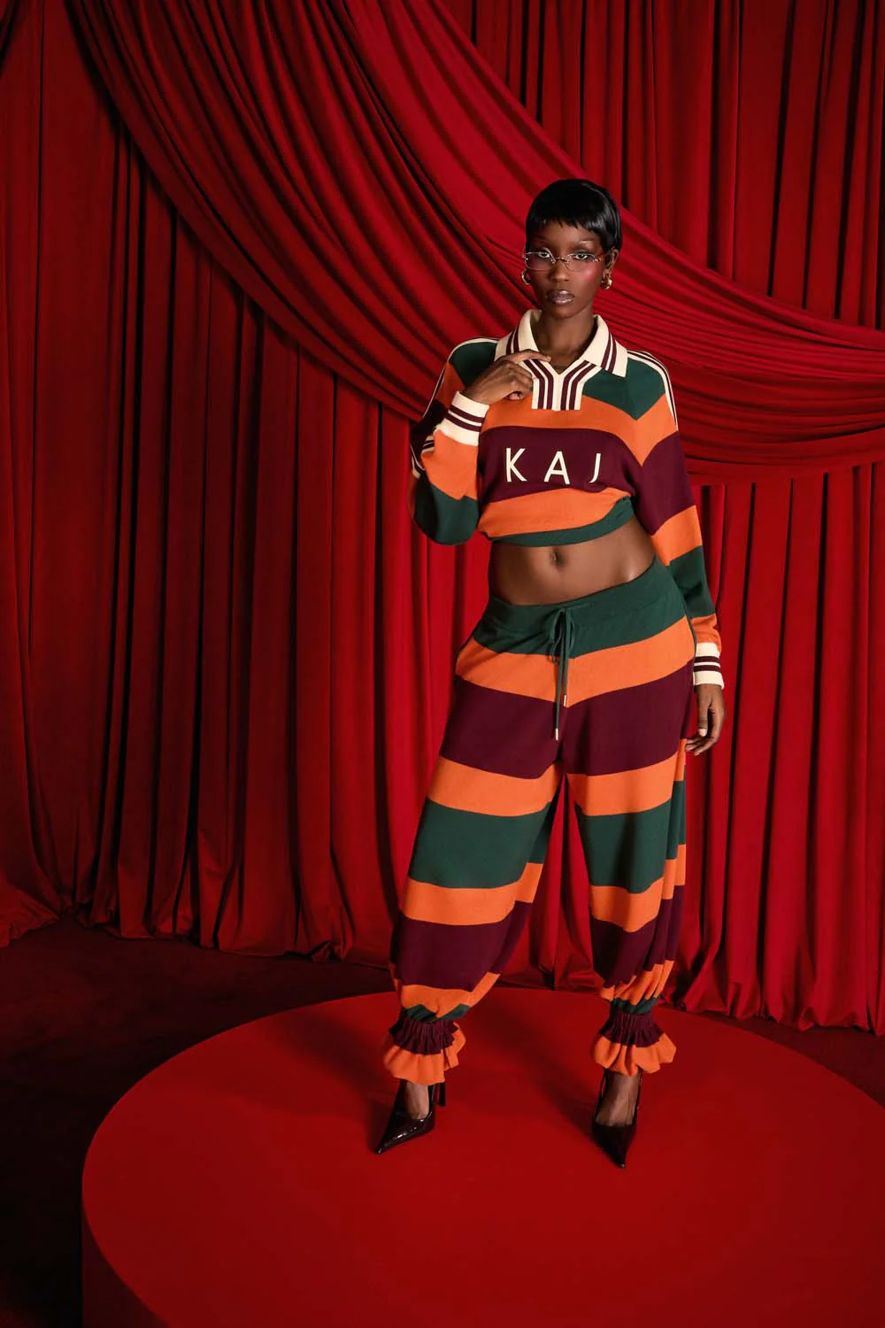 Rafa Striped Parachute Trousers - Image 3