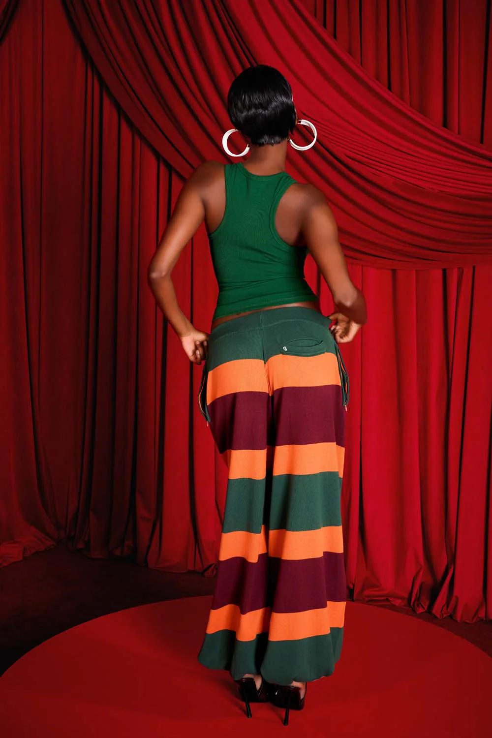 Rafa Striped Parachute Trousers - Image 5